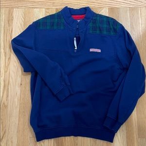 Plaid 1/4 Zip sweatshirt